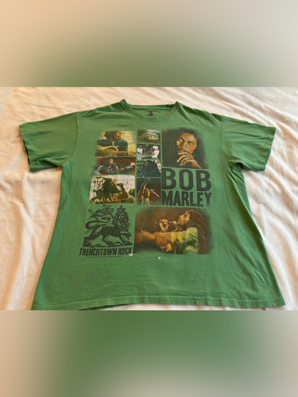 Zion Rootswear Green Tee with Black Logo